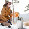 VEVOR Propane Tank Top Heater, 15000 BTU Rapid Heating 180-Degree Infrared Radiant Tank Top Gas Heater, Stepless Temperature Adjustment for Ice Fishing/ Hunting/Outdoor Work, Single Burner Round