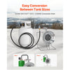 VEVOR Propane Tank Top Heater, for 1lb Small Tanks and 5-40lb Large Tanks, 18000 BTU Rapid Heating 180-Degree Infrared Radiant Tank Top Gas Heater,3 Heat Settings for Ice Fishing,Single Burner