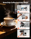 Brew drip coffee in 4 easy steps