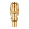 VEVOR RV Propane Quick Connect Fitting Adapter Valve, 7 Pieces, 1/4-Inch Male NPT Full Flow Plug & 3/8-Inch Male Flare Quick Kit for Low Pressure Gas Appliances and RV Propane Quick Connections