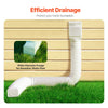 VEVOR Rain Gutter Downspout Extensions, 2-Pack Flexible Downspout Extender, Down Spout Drain Extension Extendable from 22" to 63", Gutter Extensions with Adapters, for Rainwater Drainage, White