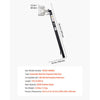 VEVOR 3FT Extension Pole for Heat Gun, Only Compatible with DR.Shrink Propane Heat Guns, Extended Reach Rod for Fast Heat-Shrink Wrapping, Combustor Head Included
