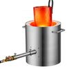 VEVOR Propane Melting Furnace Kit, 8KG/18lbs Gas Metal Melting Furnace Kit, Foundry Home Kiln with Crucible, Tongs, Wooden Handle, Smelting Casting Tool for Gold Silver Copper Aluminum Metal Recycle