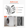 VEVOR 2 Pack Dryer Vent Elbow, 90 Degree Hose Connector Kit for 4 Inch Duct, Stainless Steel Vent Elbows with 4 Clamps and Aluminum Foil Tape, for HVAC Ducts, Pipes, and Ductworks at Tight Space