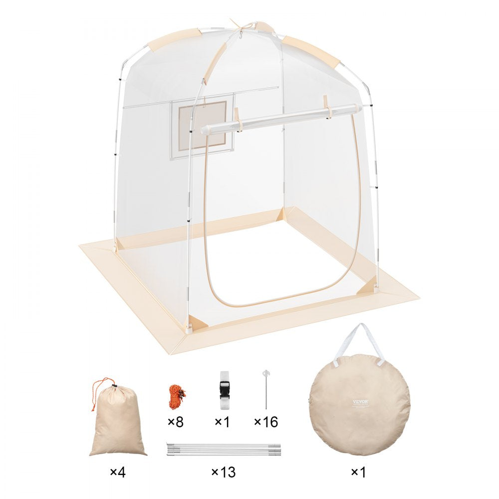 VEVOR Sports Tent, 1 Person, Instant Tent Shelter Weatherproof Pod, Outdoor Bubble Clear View Tent, Climate Canopy Shelter for Soccer, Football, Softball & Other Sporting Events, Parades, and Fishing