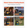 VEVOR Portable Propane Heater, 9000BTU Forced Radiant Space Heater with Stepless Temp Settings & Tip-over Protection, Portable Garage/Shop for Sports, Boating, RVs, Outdoor