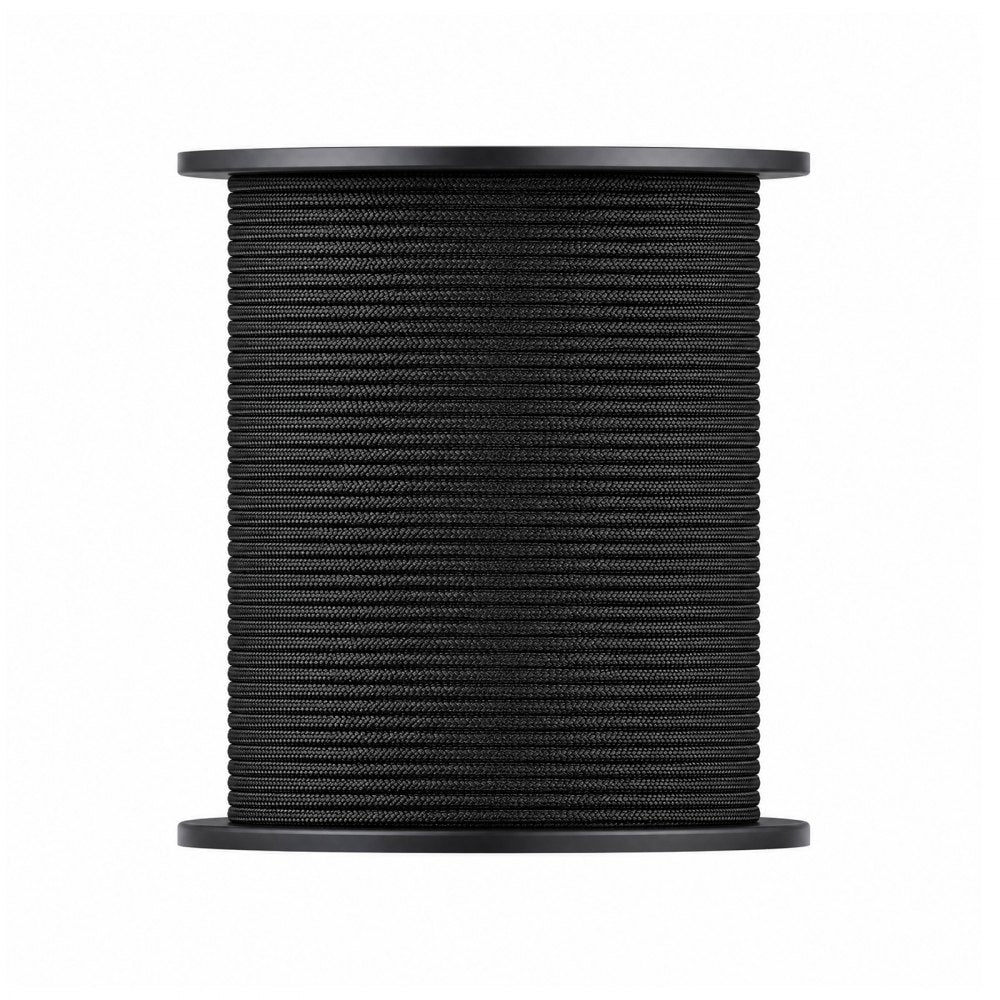 VEVOR Paracord Rope 3/16 in x 1000 ft Nylon Parachute Cord 550 Tactical, Survival Cord, Heavy Duty 7 Strand, 650 lbs High Breaking Strength, Utility Rope, for Outdoor Camping & Bracelets, Black