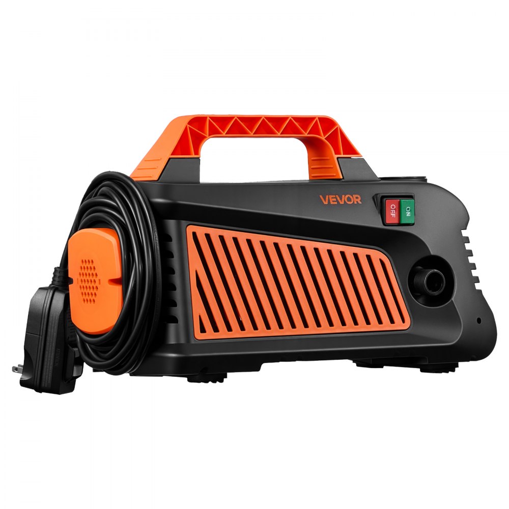VEVOR Electric Pressure Washer, 2000 Max PSI 1.59 Max GPM, Portable Power Washer with 4 Nozzles, Metal Extension Wand, Built-in Carry Handle, Compact & Flexible for  Cars,Driveways,Patios,Fences,Home