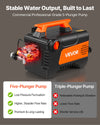 VEVOR Electric Pressure Washer five-plunger pump (commercial professional-grade)