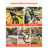 VEVOR Portable Cordless Pressure Washer with 2.64 Gal Tank, Foldable Power Washer 109 Max PSI, 3 Nozzles, Magnetic Sponge Brush & Soft Bristle Brush,78.7 in Hose, for Bike Cleaning, Patio, Camping