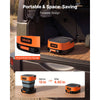 VEVOR Portable Cordless Pressure Washer with 2.64 Gal Tank, Foldable Power Washer 109 Max PSI 0.79 Max GPM, 3 Nozzles,Flexible 78.7 in Hose, Type-C Charging, for Bike Cleaning, Patio, Camping, Garden