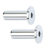 VEVOR 81 Pack T316 Stainless Steel Protector Sleeves for 1/8" Wire Rope Cable Railing, DIY Balustrade T316 Marine Grade, Come with A Free Drill Bit, Silver