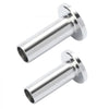 VEVOR 121 Pack T316 Stainless Steel Protector Sleeves for 5/32" 3/16" Wire Rope Cable Railing, DIY Balustrade T316 Marine Grade, Come with A Free Drill Bit, Silver