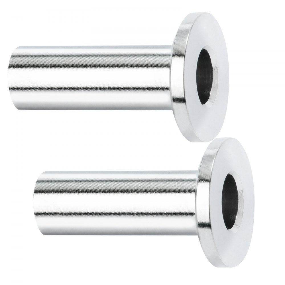 VEVOR 121 Pack T316 Stainless Steel Protector Sleeves for 5/32" 3/16" Wire Rope Cable Railing, DIY Balustrade T316 Marine Grade, Come with A Free Drill Bit, Silver