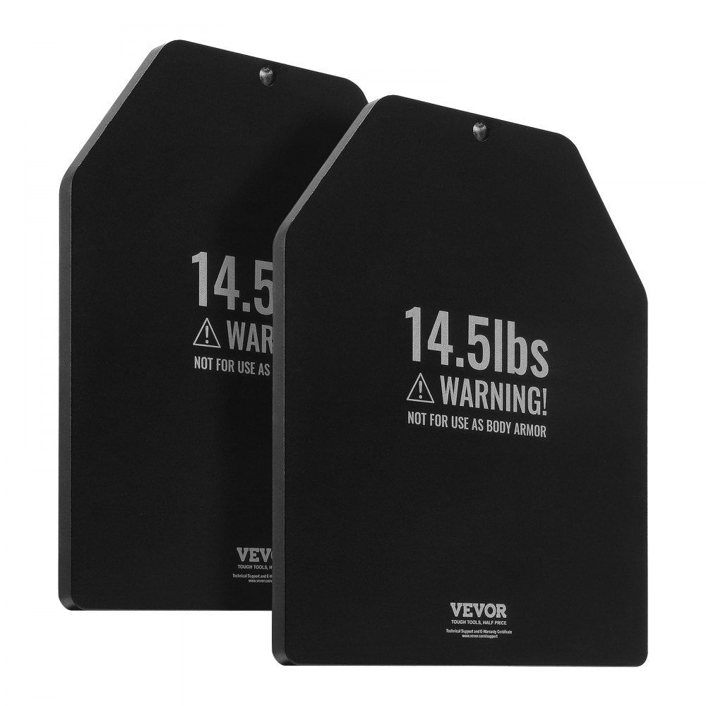 VEVOR Weight Vest Plates, 14.5 LB Pairs, Premium Steel Weighted plates, Contoured Ergonomic Fit – WODs, Additional Weight for Weight Vests, for Strength Training, Running, Fitness, Heavy Workouts