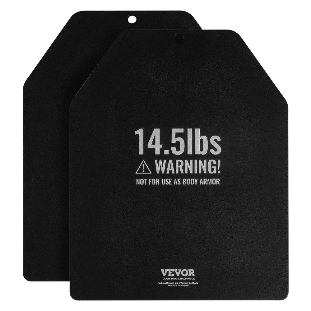 VEVOR Weight Vest Plates, 14.5 LB Pairs, Premium Steel Weighted plates, Contoured Ergonomic Fit – WODs, Additional Weight for Weight Vests, for Strength Training, Running, Fitness, Heavy Workouts