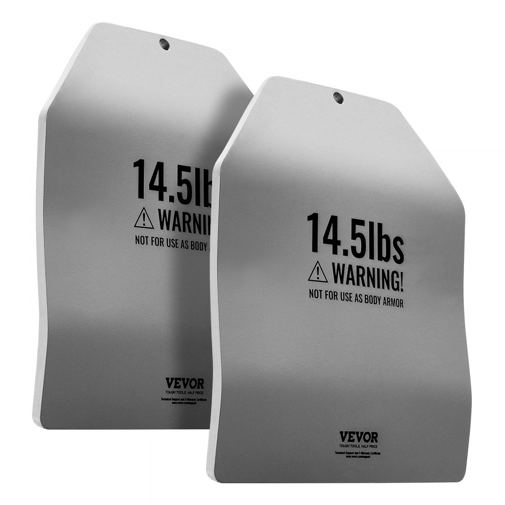 VEVOR Curved Weight Vest Plates, 14.5 LB Pairs, Premium Steel Weighted plates, Contoured Ergonomic Fit – WODs, Additional Weight for Weight Vests, for Strength Training, Running, Heavy Workouts