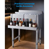 VEVOR Stainless Steel Bottle Holder, 24 Inch Bar Speed Rail, Liquor Bottle Holder Rack with Bolt-On Mounting & Hook-On Mounting, Wall Mounted Syrup Rack for Kitchen, Bar, Restaurant, Pub, Silver