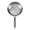 VEVOR Tri-Ply Stainless Steel Frying Pan, 3 Pcs Set (8, 10, 12 in), Cooking Skillet with Heat-Resistant Handle, Chef's Kitchen Cookware, Oven, Gas, Electric, Induction, Dishwasher Compatible, Silver