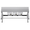 VEVOR 3 Compartment Sink, 18-Gauge 304 Stainless Steel, 10" x 14" x 10" Bowl Size, 3 Bay Commercial Under Bar Sink with Double Drainboard and Backsplash for Kitchen, Restaurant, Food Truck & Home Use