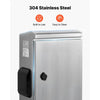 VEVOR Outdoor Electrical Box, 20 x 16 x 8 in, Stainless Steel Ventilated Electrical Enclosure with Thermostat and Fan, Rain Hood, Hinge Connection, IP65 Waterproof Junction Box, Wall/Pole Mounted,