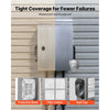 VEVOR Outdoor Electrical Box, 20 x 16 x 8 in, Stainless Steel Ventilated Electrical Enclosure with Thermostat and Fan, Rain Hood, Hinge Connection, IP65 Waterproof Junction Box, Wall/Pole Mounted,