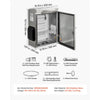 VEVOR Outdoor Electrical Box, 20 x 16 x 8 in, Stainless Steel Ventilated Electrical Enclosure with Thermostat and Fan, Rain Hood, Hinge Connection, IP65 Waterproof Junction Box, Wall/Pole Mounted,