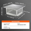 VEVOR Chimney Cap, 17 x 17 inch, 304 Stainless Steel Fireplace Chimney Cover, Not Easily Toppled & Practical Accessories & Easy Installation, Fits Mesh Flue Covers Outside Clay Flue Shingles, Silver