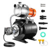VEVOR 1 HP Shallow Well Pump with Pressure Tank, 1000 GPH, Automatic Irrigation Water Booster Pump with 130 ft Head Lift 20/40 PSI Pressure Switch, 304 Stainless Steel Pump Head for Home Garden Lawn
