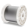 VEVOR Wire Rope Kit, 1/16" 330 ft 304 Stainless Steel Cable with 80 Sleeves and 20 Thimbles, 450 lbs Breaking Strength, 7x7 Strands Marine Aircraft Grade for Handrail Stair Decking Fence Outdoors
