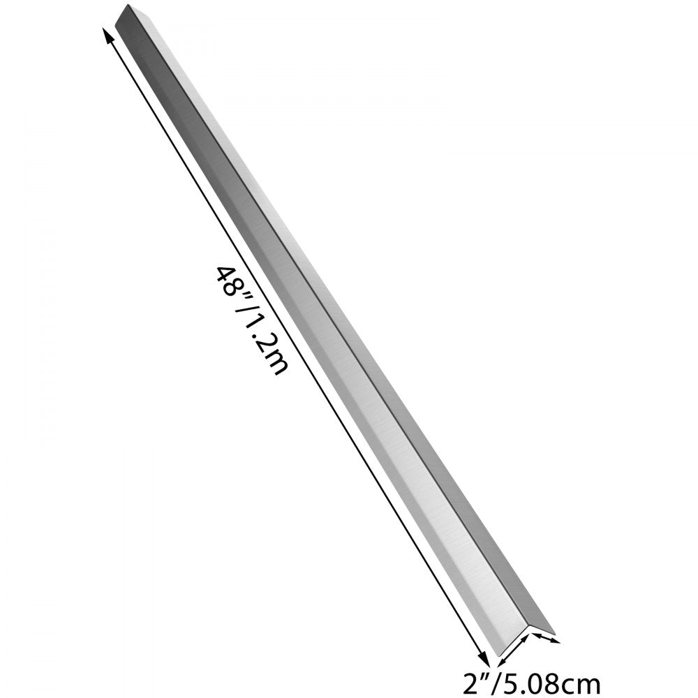 VEVOR Stainless Steel Corner Guards 2 x 2 x 48 inch Metal Wall Corner Protector Pack of 10 Corner Guards 20 Ga 304 Stainless Corner Guard with 90-Degree Angle for Wall Protection and Decoration