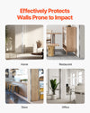VEVOR Stainless Steel Wall Corner Protector - protects walls in home, restaurant, store, office