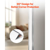 VEVOR Stainless Steel Wall Corner Protector, 1 x 1 x 48 inch, 10 Pack Metal Corner Guards, 304 Stainless Steel Edge Trim 90-Degree Angle for Home,Office,Commercial Wall Protection, with 3m Tape