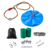 VEVOR Zipline Kit, 100 ft, 6 mm Steel Cable, Backyard Zipline, Up to 330 lb, for Outdoor, Durable Zipline for Kids with 6.9 ft Spring Brake, Removable Trolley & Swing Seat, Ages 6-16, Not for Adults