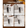 VEVOR French Press Coffee Maker, 51 Ounce 1.5 Liter Stainless Steel Coffee Press Tea Maker with Filter, Large Double Wall Insulated French Presses Cold Brew for Camping Travel Home Kitchen, Silver