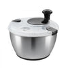 VEVOR Stainless Steel Salad Spinner, 4.75Qt, One-handed Easy Press Large Vegetable Dryer Washer, Lettuce Cleaner and Dryer with 304 Stainless Steel Bowl, for Greens, Herbs, Berries, Fruits, No BPA