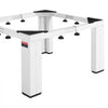 VEVOR Laundry Pedestal, 12 in Height, Washer and Dryer Pedestals with 1200 lbs Weight Load Capacity, 18.7-31 in Adjustable, Non-Slip Feet, Heavy-duty Steel Washing Machine Stand Universal Fit, White
