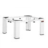 VEVOR Laundry Pedestal, 12 in Height, Washer and Dryer Pedestals with 1200 lbs Weight Load Capacity, 18.7-31 in Adjustable, Non-Slip Feet, Heavy-duty Steel Washing Machine Stand Universal Fit, White