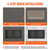 VEVOR 13"x25" No Tile Shower Niche 304 Stainless Steel, Wall-Inserted Niche Recessed Double Shelves, Sealed Waterproof Rust-Resistant Easy Cleaning Modern Niche for Shower or Soap Storage Bathroom