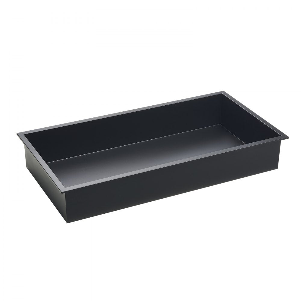 VEVOR Shower Niche, 13 x 25 x 4 inch Recessed Wall Niche, Heavy-duty Stainless Steel Modern Soap & Shampoo Storage Organizer, Sealed Waterproof, Durable & Easy to Install,Black for Bathroom