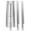 VEVOR BBQ Burners Replacement, Stainless Steel Burner Grill Part Kit, 3 Packs BBQ Burners Replacement, Grill Burner Replacement with Air Flap Barbecue Replacement Parts with Evenly Burning for Gas Gri