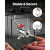 VEVOR Manual Meat Grinder, 304 Stainless Steel Hand Meat Grinder with Steel Table Clamp, Meat Mincer Sausage Maker & 2 Cutting Plates, Cookie Attachment, Sausage Tube for Beef Pepper Mushroom Cookie