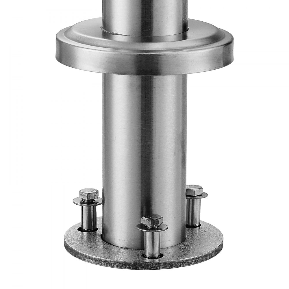 VEVOR Handrails for Outdoor Steps, 70.9 in/ 180cm Length Stair Hand Rail Kit, Transitional Stainless Steel Railings with Installation Kit, Double-column Staircase Handrails for Seniors,Porch & Deck