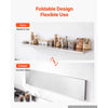 VEVOR Stainless Steel Shelf 12" x 72" Foldable Wall Mount Floating Shelf, Heavy-Duty Commercial Shelves with Brackets, 300LBS Capacity, Easy to Clean, Suitable for Restaurant, Home Kitchen, Garage