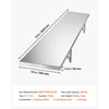 VEVOR Stainless Steel Shelf 12" x 72" Foldable Wall Mount Floating Shelf, Heavy-Duty Commercial Shelves with Brackets, 300LBS Capacity, Easy to Clean, Suitable for Restaurant, Home Kitchen, Garage