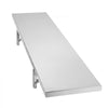 VEVOR Stainless Steel Shelf 12" x 72" Foldable Wall Mount Floating Shelf, Heavy-Duty Commercial Shelves with Brackets, 300LBS Capacity, Easy to Clean, Suitable for Restaurant, Home Kitchen, Garage