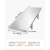 VEVOR Stainless Steel Shelf 12" x 48" Foldable Wall Mount Floating Shelf, Heavy-Duty Commercial Shelves with Brackets, 300LBS Capacity, Easy to Clean, Suitable for Restaurant, Home Kitchen, Garage