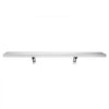 VEVOR Stainless Steel Shelf 12" x 48" Foldable Wall Mount Floating Shelf, Heavy-Duty Commercial Shelves with Brackets, 300LBS Capacity, Easy to Clean, Suitable for Restaurant, Home Kitchen, Garage