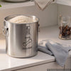 VEVOR Stainless Steel Dog Food Storage Container 17 lbs/5.28 Gal Capacity, for Living Room Kitchen, Airtight Lid & Dual Handles, 20L Large Metal for Dogs & Cats Food Rice Flour, Keep Fresh, Easy Clean