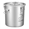 VEVOR Stainless Steel Dog Food Storage Container 17 lbs/5.28 Gal Capacity, for Living Room Kitchen, Airtight Lid & Dual Handles, 20L Large Metal for Dogs & Cats Food Rice Flour, Keep Fresh, Easy Clean